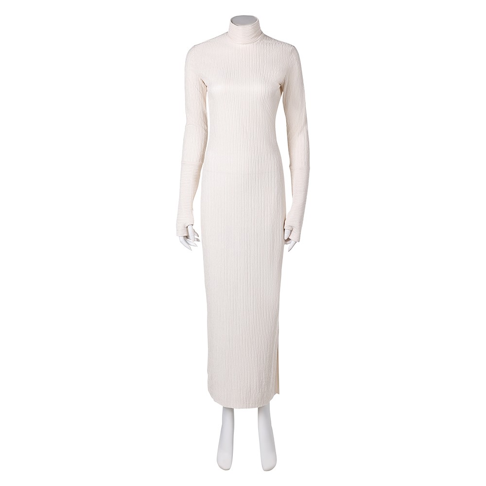 Andor Season 2 Mon Mothma Women White Dress Cosplay Costume Halloween Carnival Outfit
