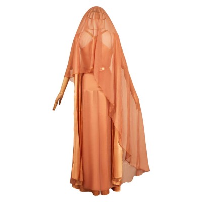 Andor Season 2 Mon Mothma Golden Veil Gown Set Party Cosplay Costume Halloween Carnival
