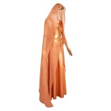 Andor Season 2 Mon Mothma Golden Veil Gown Set Party Cosplay Costume Halloween Carnival