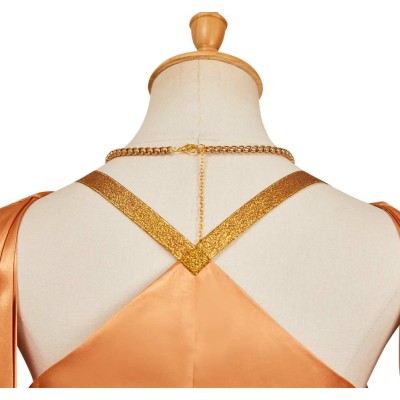Andor Season 2 Mon Mothma Golden Veil Gown Set Party Cosplay Costume Halloween Carnival