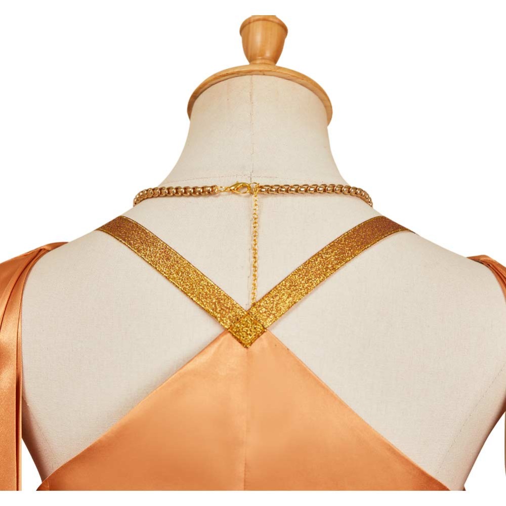 Andor Season 2 Mon Mothma Golden Veil Gown Set Party Cosplay Costume Halloween Carnival