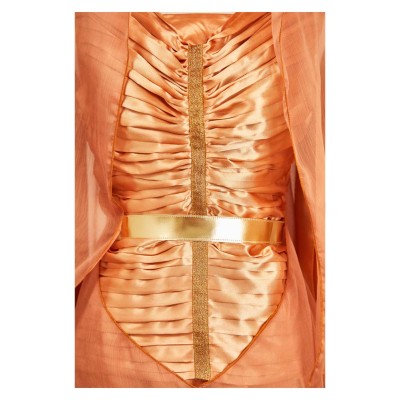 Andor Season 2 Mon Mothma Golden Veil Gown Set Party Cosplay Costume Halloween Carnival