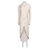 Andor Season 2 Mon Mothma Beige Formal Dress Cosplay Costume Halloween Carnival Outfit