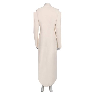 Andor Season 2 Mon Mothma Beige Formal Dress Cosplay Costume Halloween Carnival Outfit