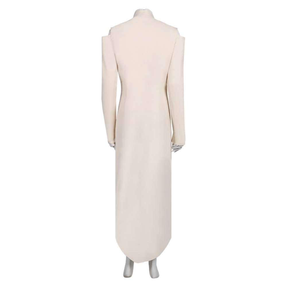 Andor Season 2 Mon Mothma Beige Formal Dress Cosplay Costume Halloween Carnival Outfit