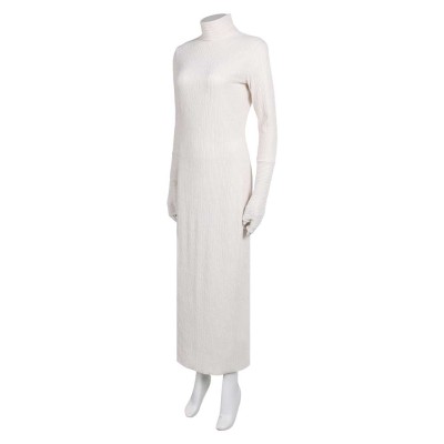 Andor Season 2 Mon Mothma Beige Formal Dress Cosplay Costume Halloween Carnival Outfit