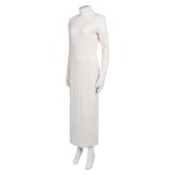Andor Season 2 Mon Mothma Beige Formal Dress Cosplay Costume Halloween Carnival Outfit
