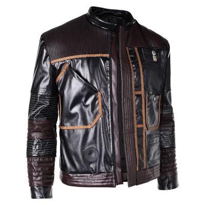 Andor Season 2 Cassian Andor Black Leather Jakcket Suit Cosplay Costume Halloween Carnival Outfit