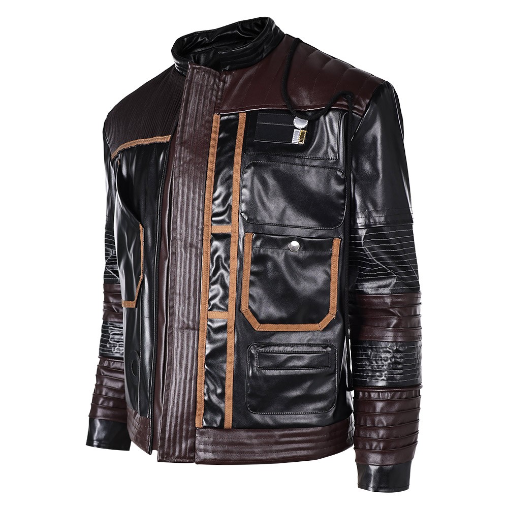 Andor Season 2 Cassian Andor Black Leather Jakcket Suit Cosplay Costume Halloween Carnival Outfit