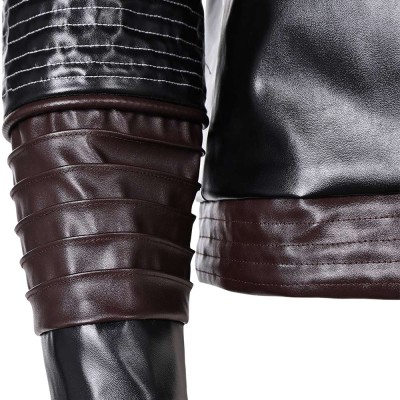 Andor Season 2 Cassian Andor Black Leather Jakcket Suit Cosplay Costume Halloween Carnival Outfit