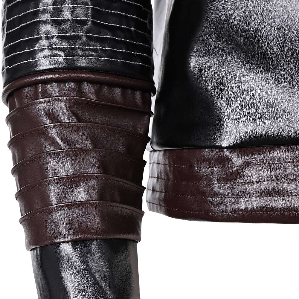 Andor Season 2 Cassian Andor Black Leather Jakcket Suit Cosplay Costume Halloween Carnival Outfit
