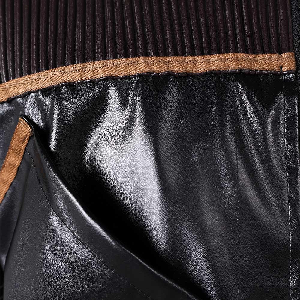 Andor Season 2 Cassian Andor Black Leather Jakcket Suit Cosplay Costume Halloween Carnival Outfit