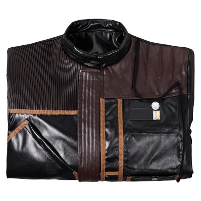 Andor Season 2 Cassian Andor Black Leather Jakcket Suit Cosplay Costume Halloween Carnival Outfit