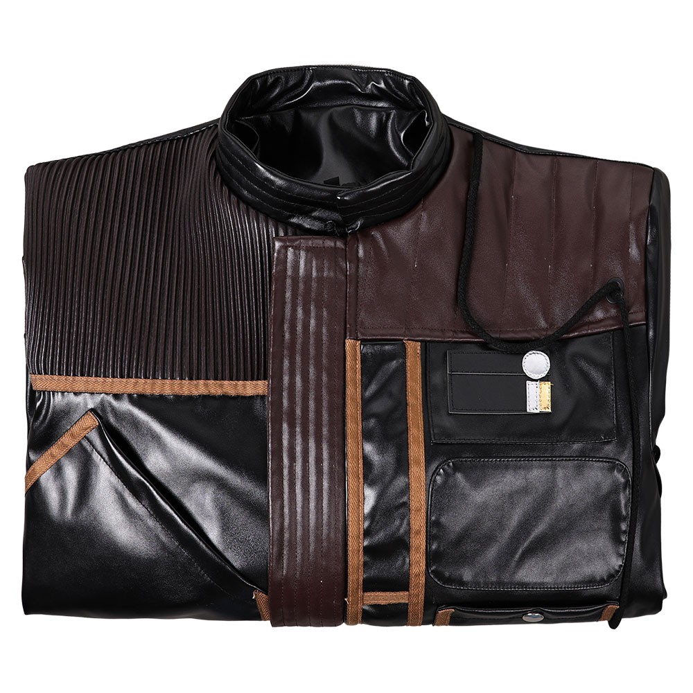 Andor Season 2 Cassian Andor Black Leather Jakcket Suit Cosplay Costume Halloween Carnival Outfit