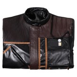 Andor Season 2 Cassian Andor Black Leather Jakcket Suit Cosplay Costume Halloween Carnival Outfit