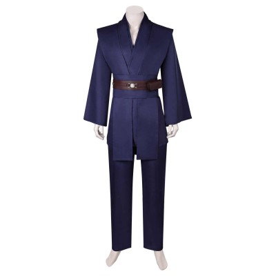 Anakin Skywalker Jedi Knight Dark Blue Uniform Suit Cosplay Costume Halloween Carnival Outfit