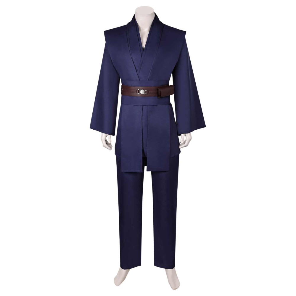 Anakin Skywalker Jedi Knight Dark Blue Uniform Suit Cosplay Costume Halloween Carnival Outfit