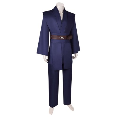Anakin Skywalker Jedi Knight Dark Blue Uniform Suit Cosplay Costume Halloween Carnival Outfit