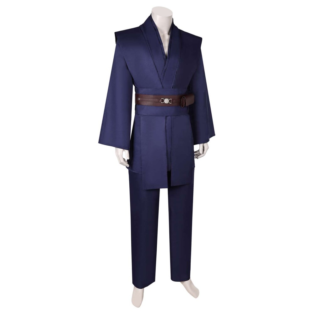 Anakin Skywalker Jedi Knight Dark Blue Uniform Suit Cosplay Costume Halloween Carnival Outfit