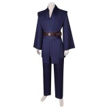 Anakin Skywalker Jedi Knight Dark Blue Uniform Suit Cosplay Costume Halloween Carnival Outfit