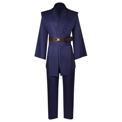 Anakin Skywalker Jedi Knight Dark Blue Uniform Suit Cosplay Costume Halloween Carnival Outfit