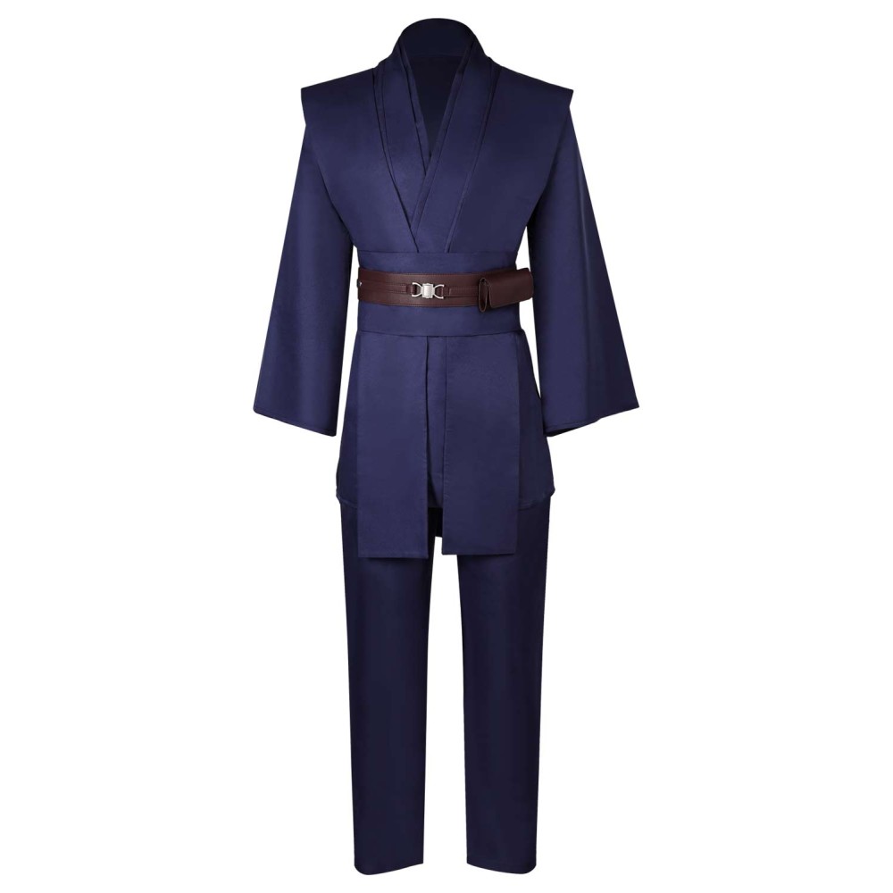 Anakin Skywalker Jedi Knight Dark Blue Uniform Suit Cosplay Costume Halloween Carnival Outfit