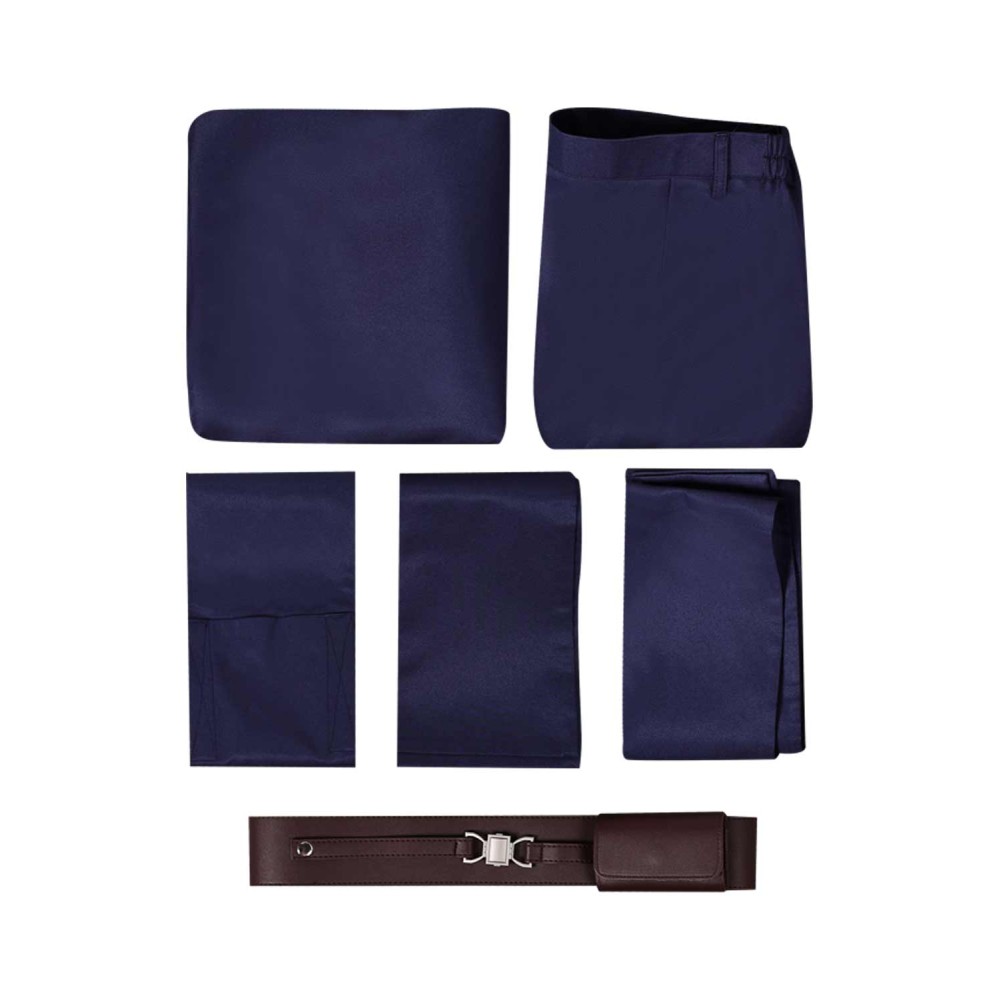 Anakin Skywalker Jedi Knight Dark Blue Uniform Suit Cosplay Costume Halloween Carnival Outfit
