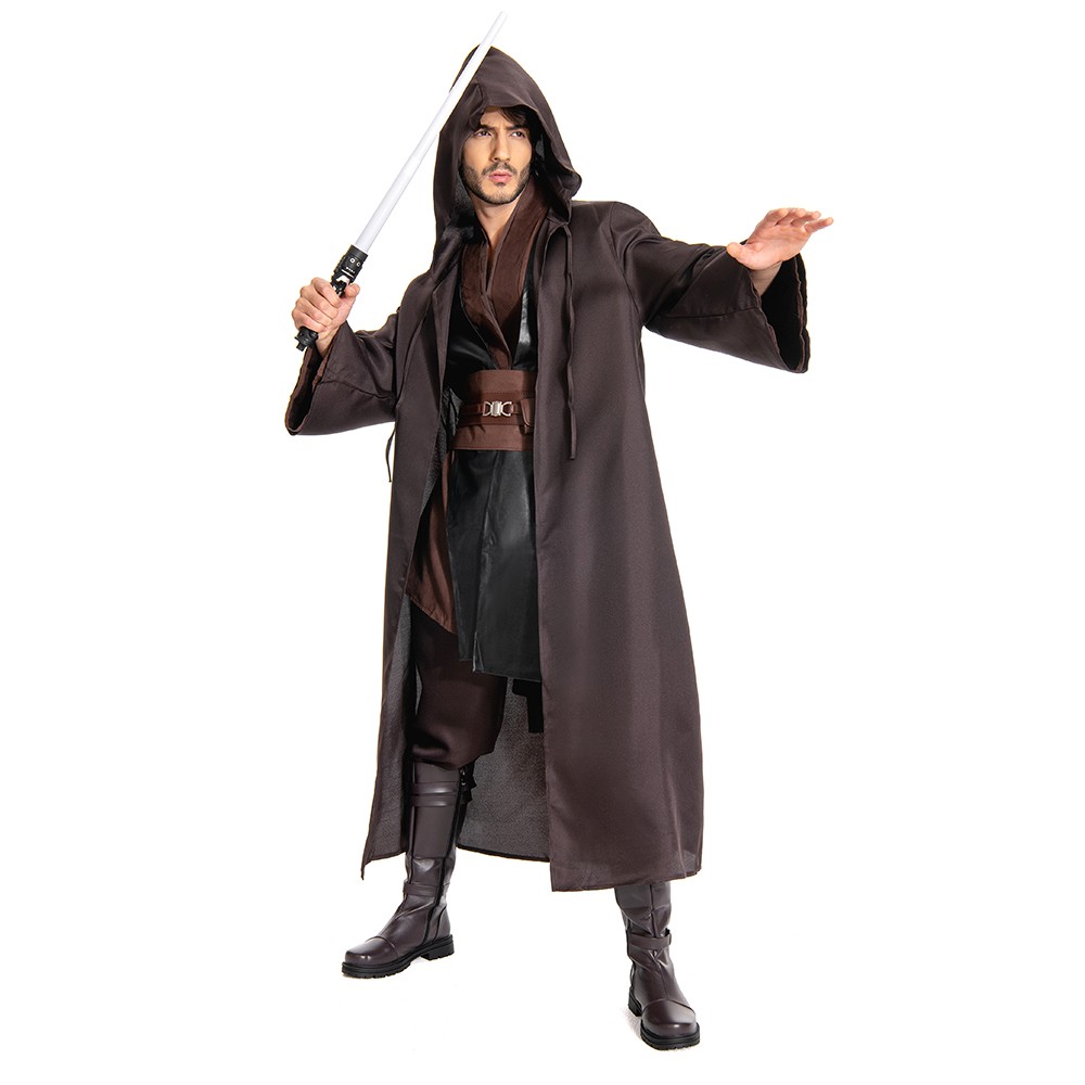 Anakin Skywalker Jedi Robe Suit Cosplay Costume Halloween Carnival Outfit