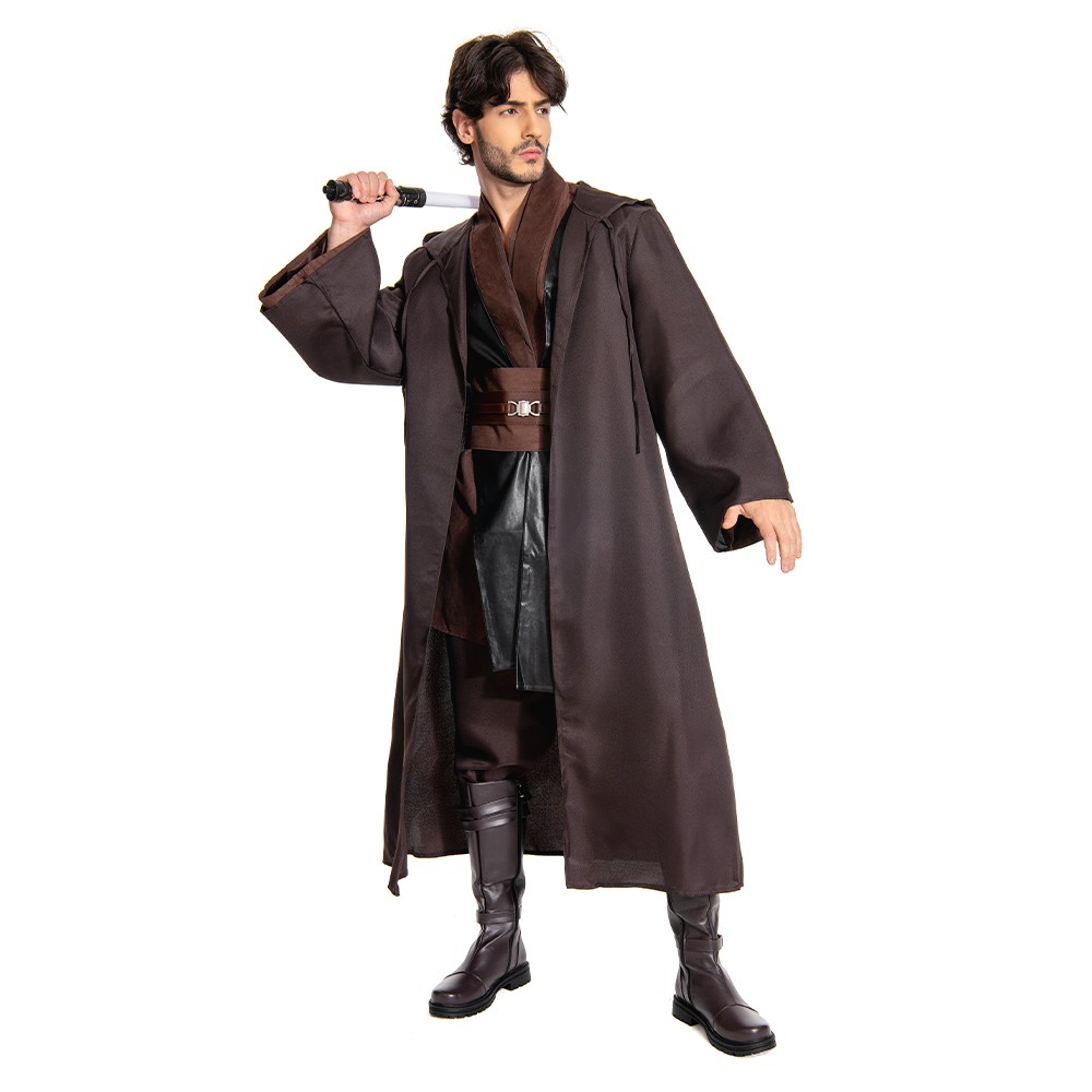 Anakin Skywalker Jedi Robe Suit Cosplay Costume Halloween Carnival Outfit