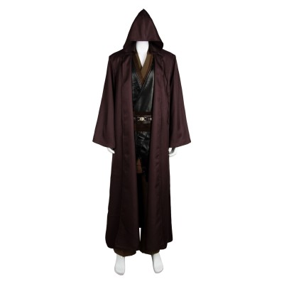 Anakin Skywalker Jedi Robe Suit Cosplay Costume Halloween Carnival Outfit