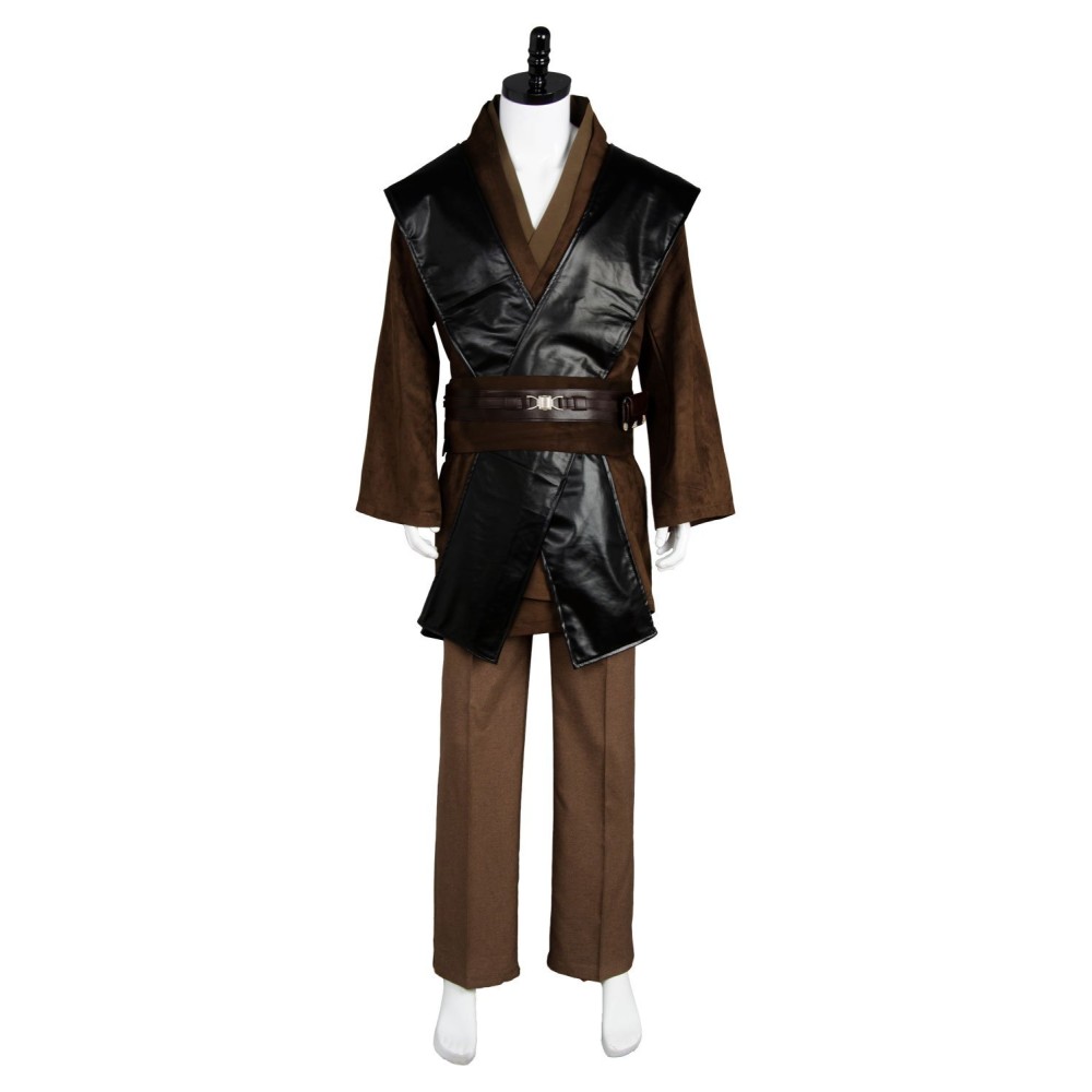 Anakin Skywalker Jedi Robe Suit Cosplay Costume Halloween Carnival Outfit