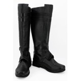 Anakin Skywalker Black Boots Shoes Cosplay Costume Halloween Carnival