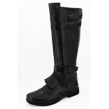 Anakin Skywalker Black Boots Shoes Cosplay Costume Halloween Carnival