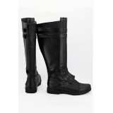 Anakin Skywalker Black Boots Shoes Cosplay Costume Halloween Carnival