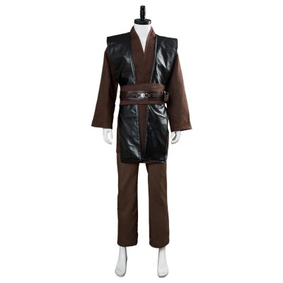 Anakin Skywalker Brown Whitout Cloak Suit Cosplay Costume Halloween Carnival Outfit