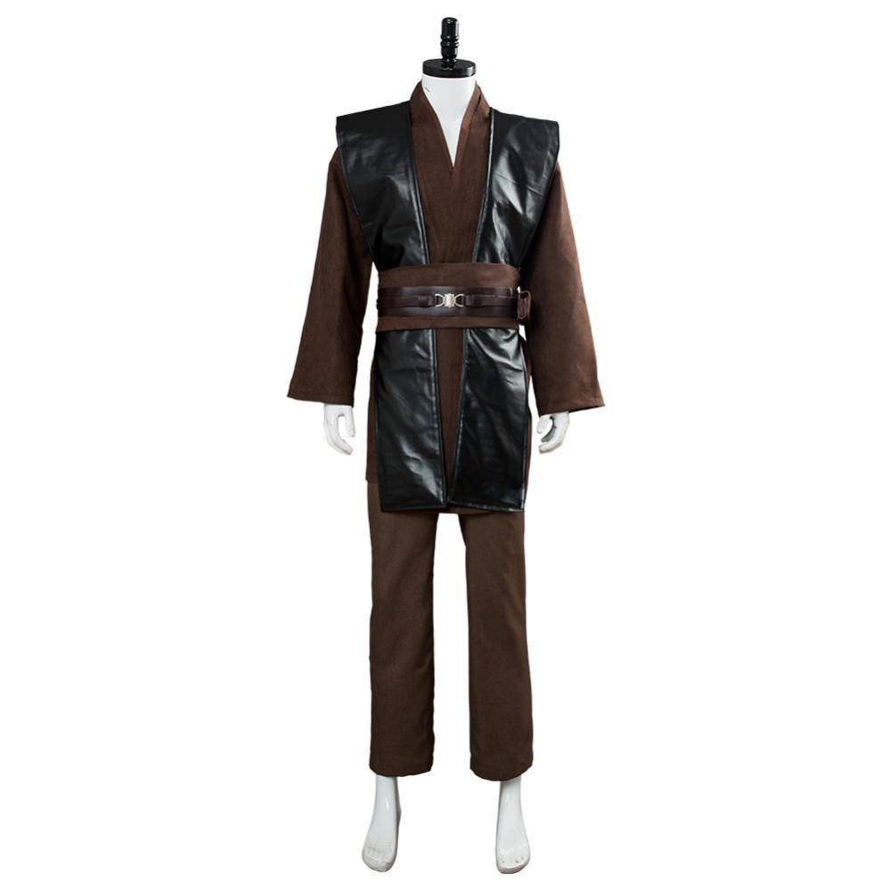 Anakin Skywalker Brown Whitout Cloak Suit Cosplay Costume Halloween Carnival Outfit
