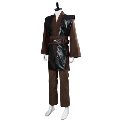 Anakin Skywalker Brown Whitout Cloak Suit Cosplay Costume Halloween Carnival Outfit