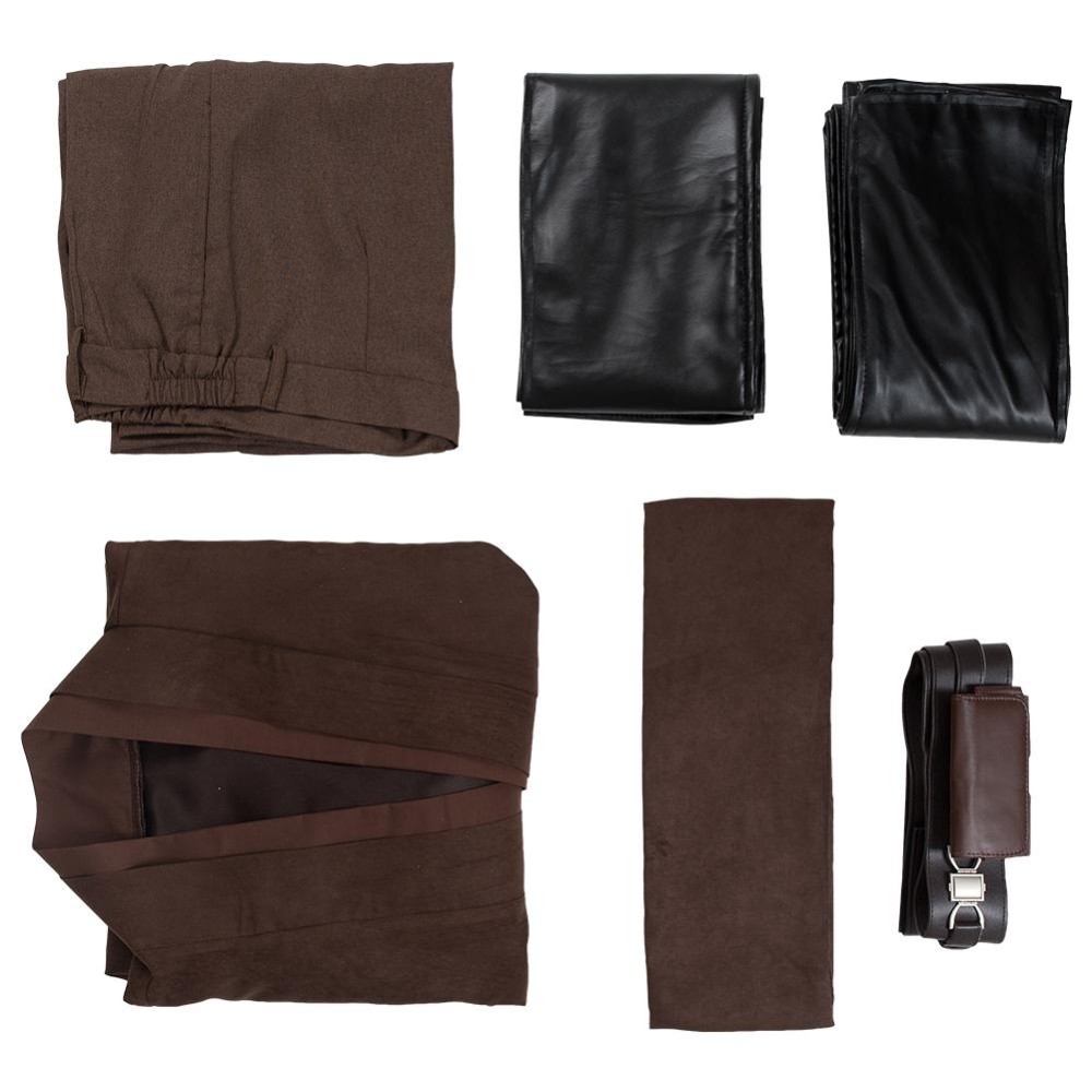 Anakin Skywalker Brown Whitout Cloak Suit Cosplay Costume Halloween Carnival Outfit