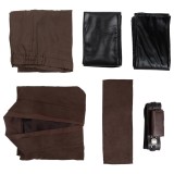 Anakin Skywalker Brown Whitout Cloak Suit Cosplay Costume Halloween Carnival Outfit