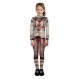 American Horror Story 13 Twisty the Clown Gray Cosplay Costume Halloween Carnival Outfit