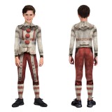 American Horror Story 13 Twisty the Clown Gray Cosplay Costume Halloween Carnival Outfit