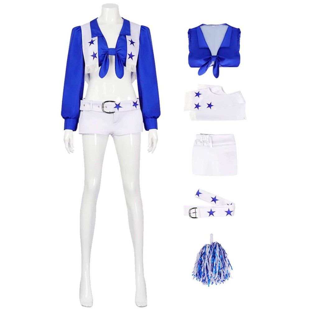 America's Sweethearts: Dallas Cowboys Cheerleaders 2024 Suit Cosplay Costume Halloween Carnival Outfit