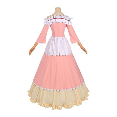 Always a Catch Maria Annunziata Women Pink Dress Cosplay Costume Halloween Carnival Outfit