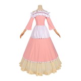 Always a Catch Maria Annunziata Women Pink Dress Cosplay Costume Halloween Carnival Outfit