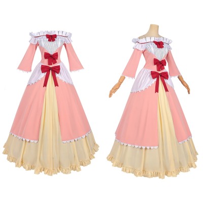 Always a Catch Maria Annunziata Women Pink Dress Cosplay Costume Halloween Carnival Outfit