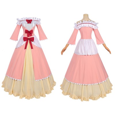 Always a Catch Maria Annunziata Women Pink Dress Cosplay Costume Halloween Carnival Outfit