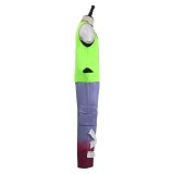 Alien Stage Till Men Green Vest Pants Party Cosplay Costume Halloween Carnival Outfit