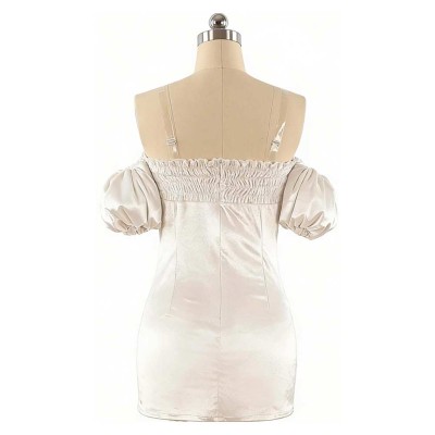 Alien Stage Sua Women White Dress Cosplay Costume Halloween Carnival Outfit