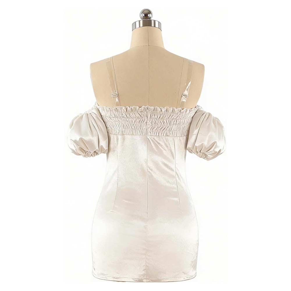 Alien Stage Sua Women White Dress Cosplay Costume Halloween Carnival Outfit