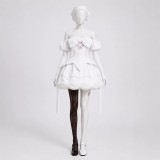 Alien Stage Sua Women White Dress Cosplay Costume Halloween Carnival